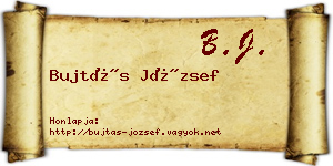 Bujtás József névjegykártya